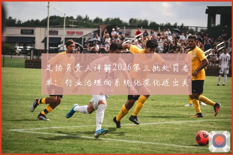 足协负责人详解2026第三批处罚名单：行业治理向系统化深化迈出关键一步，未来监管趋势前瞻